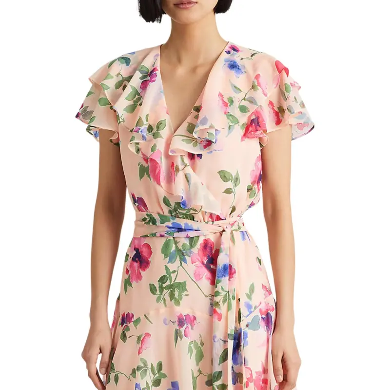 Polo Ralph Lauren Short Sleeved Dress Women's Pink-3