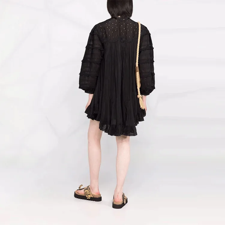 ISABEL MARANT Long-Sleeved Dresses Women's Black-2