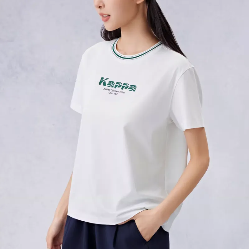 Kappa T Shirts Women's White-2