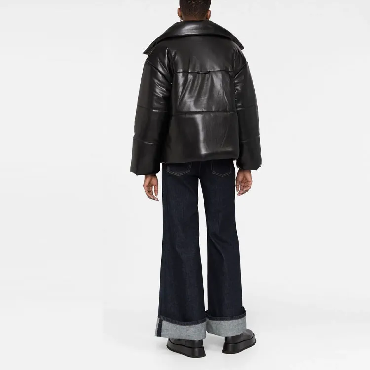 NANUSHKA Hide Padded Short Faux leather Jacket-2