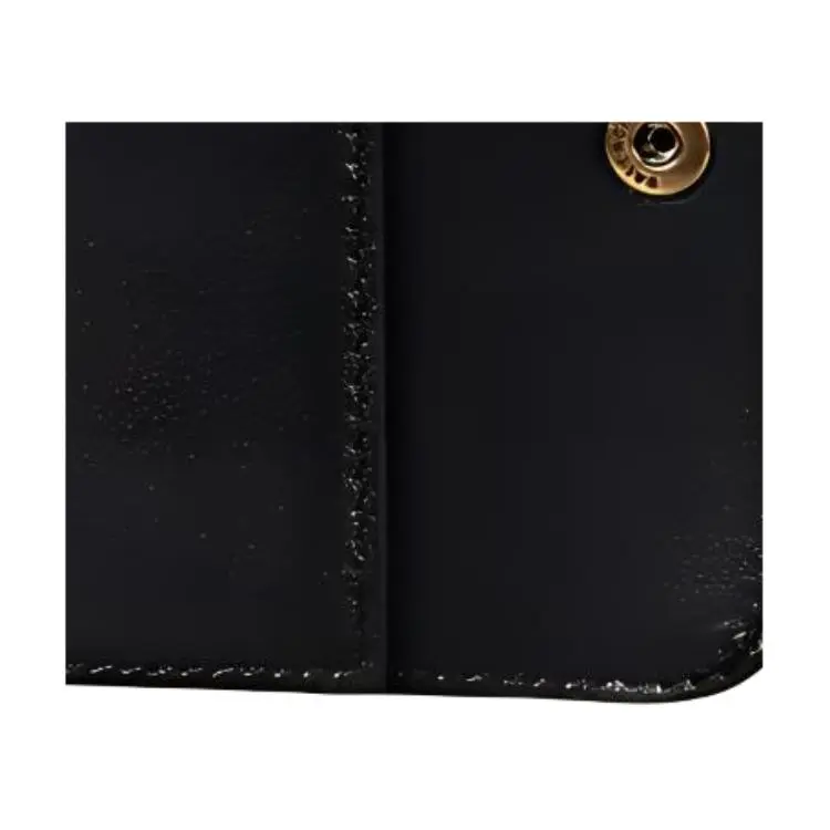 Balenciaga Leather Clutch Coin Purse Regular Women's Black-3