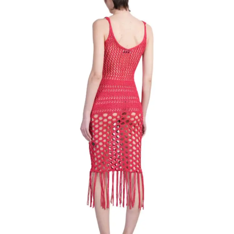 LANEUS Crochet knit Dress-1