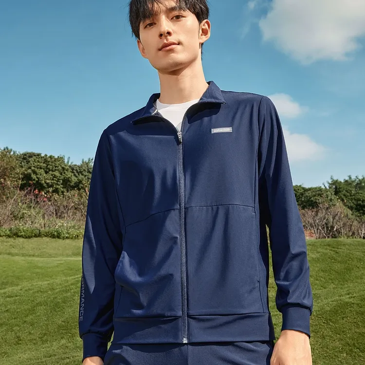 Skechers Jackets & Coats Men's Navy Blue-1