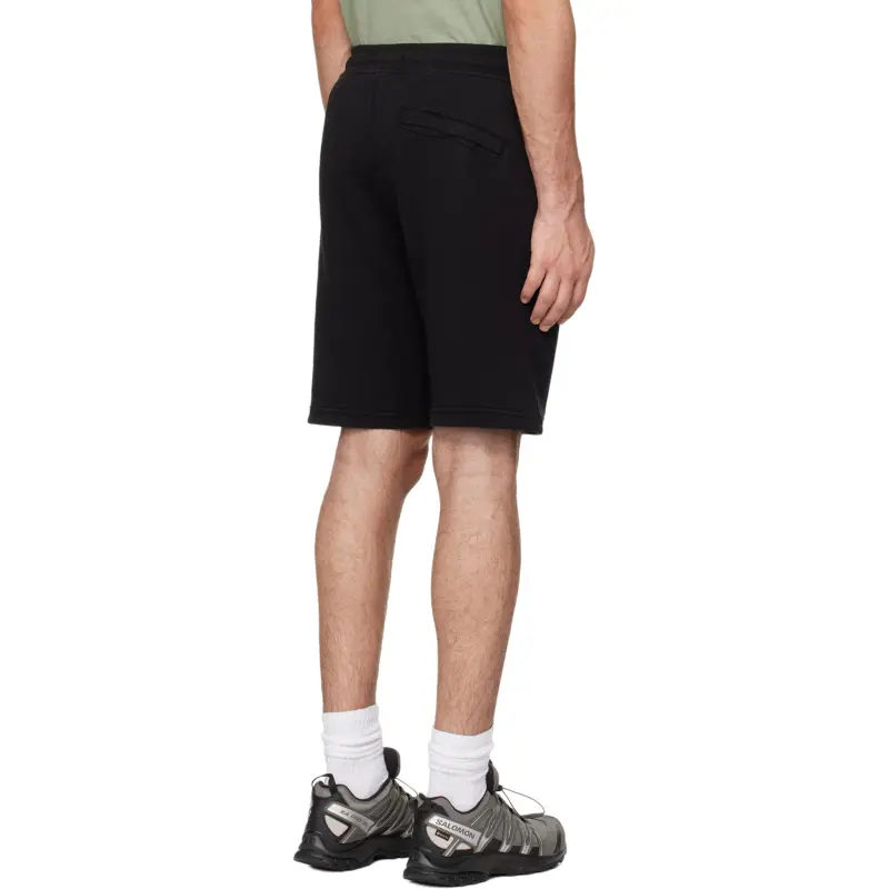 STONE ISLAND 64651 Cotton Fleece Garment Dyed Shorts-4