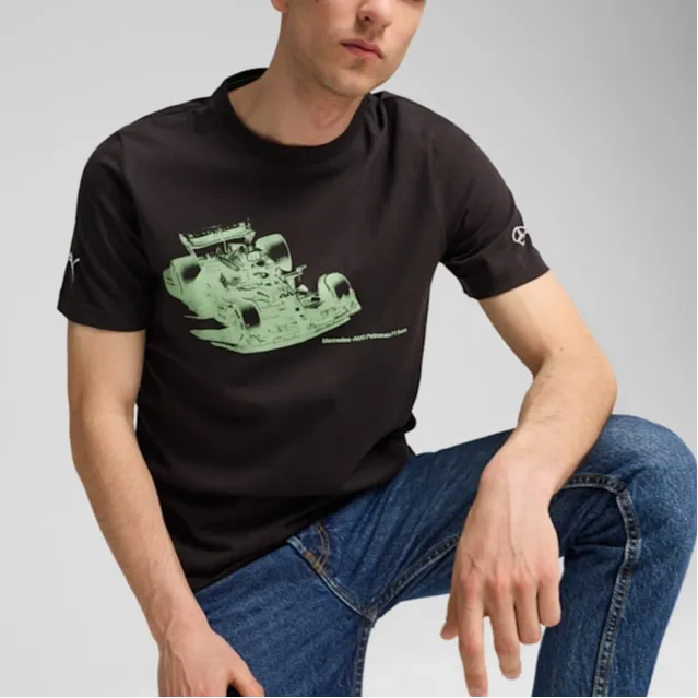 PUMA Mercedes AmgMercedes F1 Regular T-Shirt Men's Black-2