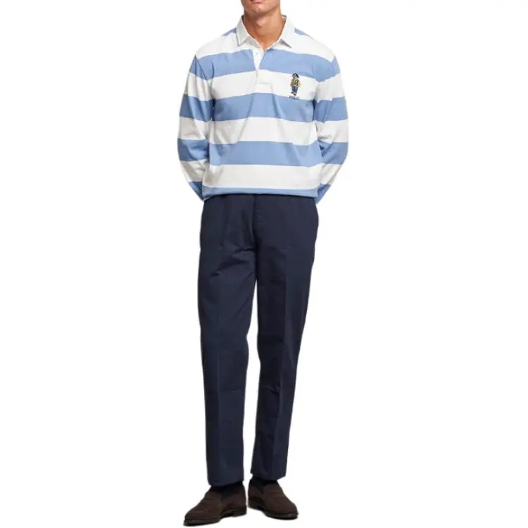 Polo Ralph Lauren Teddy Bear Printed Long Sleeved Polo Shirt-3