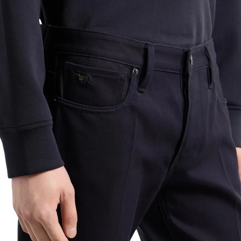 EMPORIO ARMANI J75 Logo Plaque Jeans-4