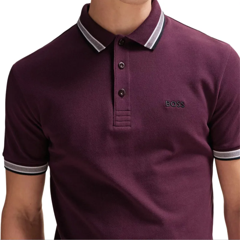 HUGO BOSS Polo Shirt Men's Brick Red-4