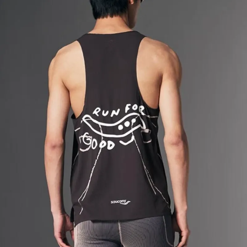 Saucony Tank Tops Unisex Black-3
