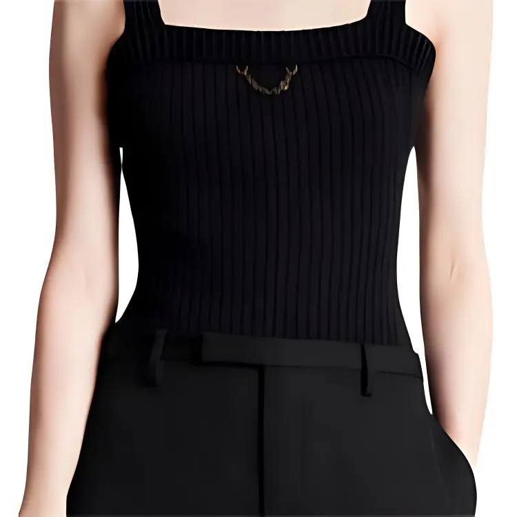 LOUIS VUITTON FW23 Tank Tops Women's Black-4