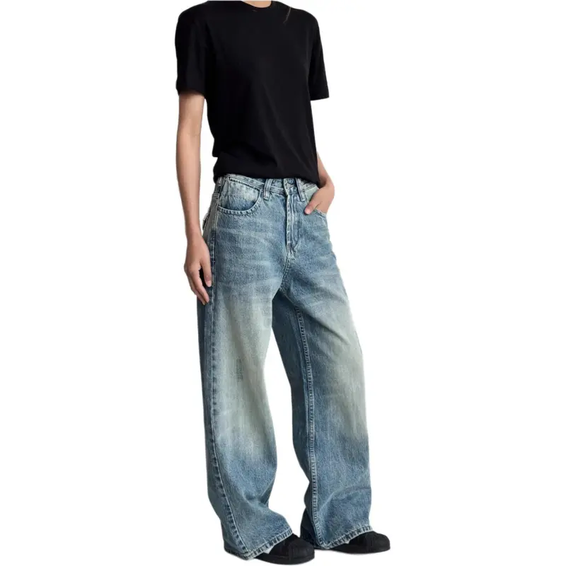 VINMUK Jeans Unisex Vintage Blue-5