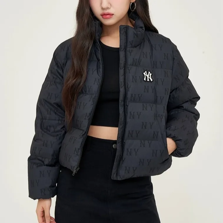 MLB MONOGRAM Series New York Yankees Team Down Jacket Women's Black-3