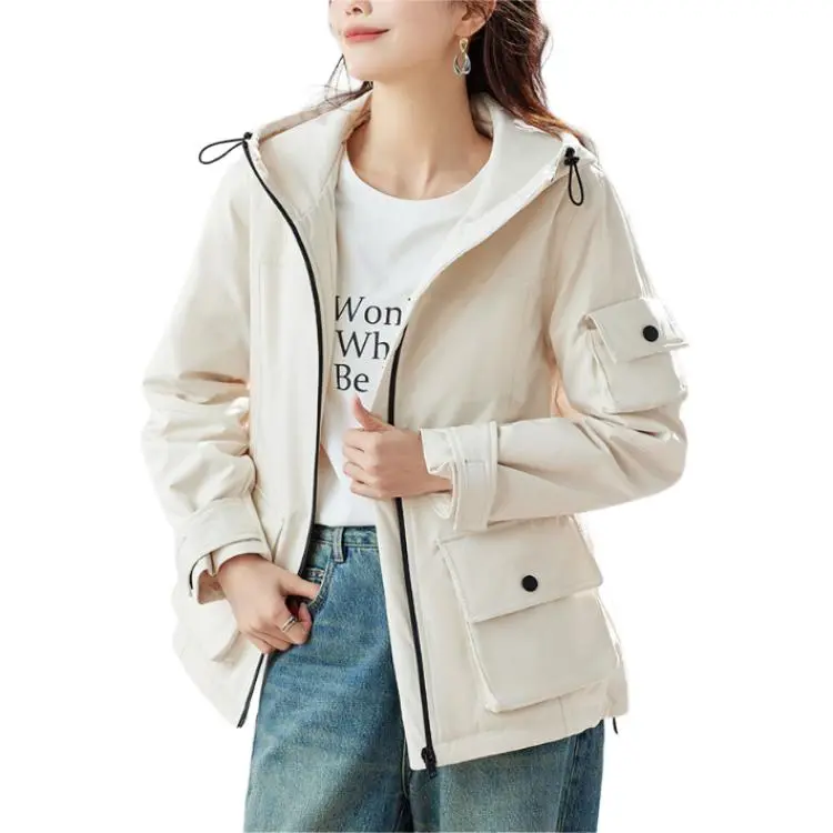 TERRE BLEUE Puffer Jacket Women's Beige-2