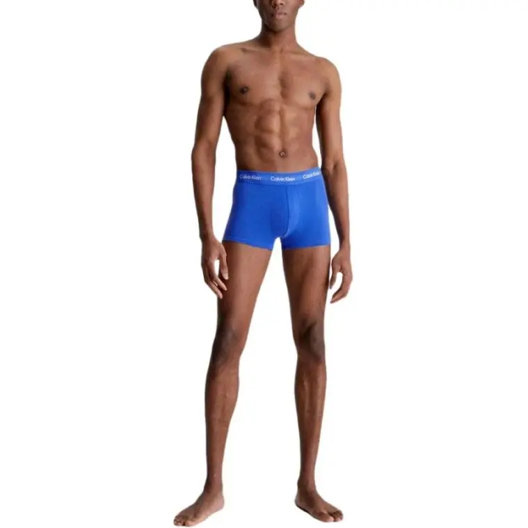 CALVIN KLEIN 3P LOW RISE TRUNK Underpants Europe Version Women's 3 Pack Multicolor-2
