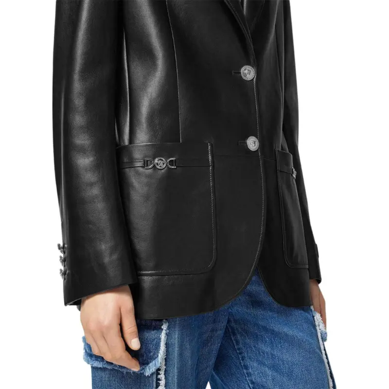 VERSACE Single breasted Blazer-4