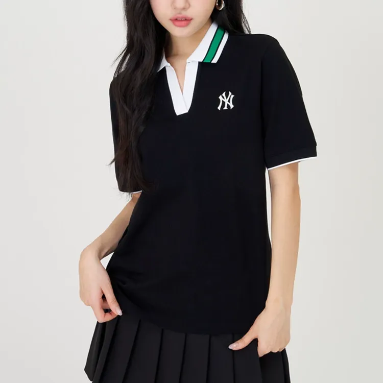 MLB New York Yankees Polo Shirts Women's Black-2