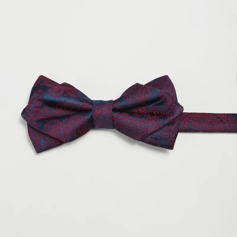 GOLDLION Polyester Bow Tie Men's Red-5