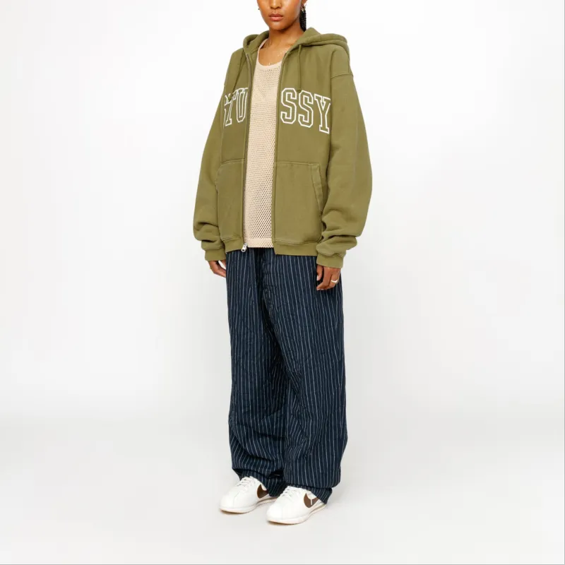 Stussy Outline Zip Hoodie Olive L - POIZON Stussy Outline Zip Hoodie Olive L - POIZON