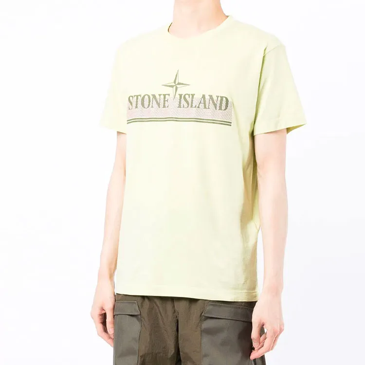 STONE ISLAND T Shirts Men Yellow-2