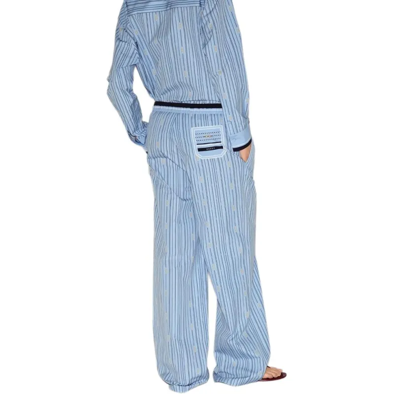 GUCCI Casual Pants Women's Light Blue-4