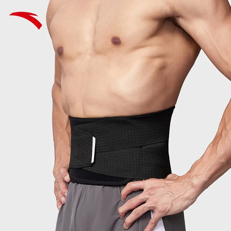 Anta Back Support Braces Breathable, Protective, Slip Resistant Black Unisex-2