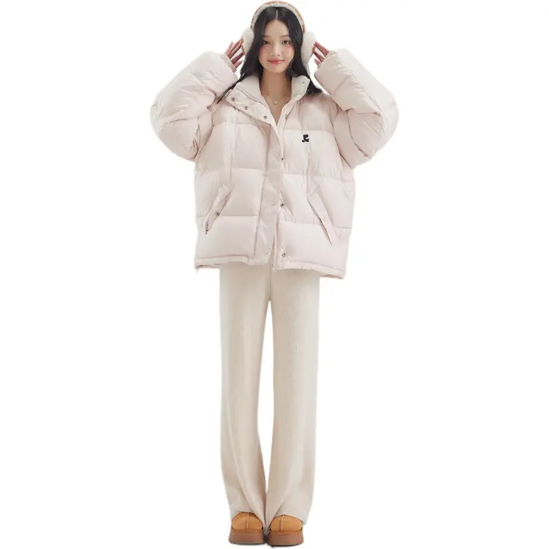 DEAR DEER PUFF Down Jacket Women's Light Pink-3