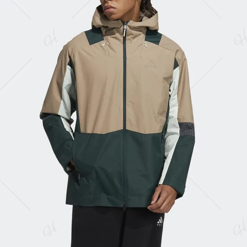 Adidas Windproof Windbreaker Jacket Men's Multicolor-2