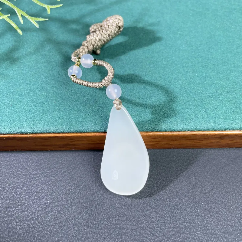 BUDOUXIAOAI Pendants White Jade Women's-3