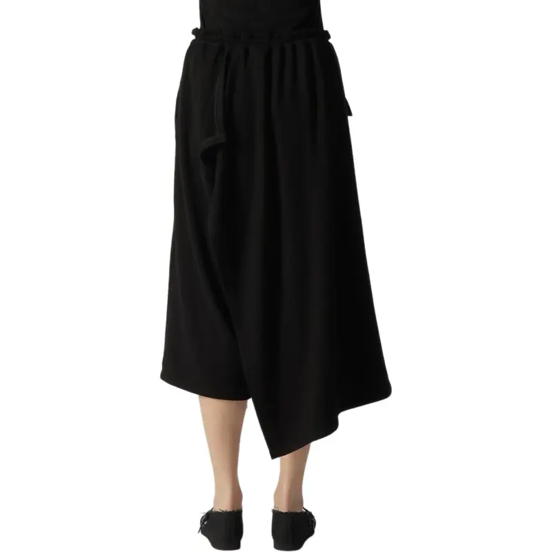 Yohji Yamamoto Asymmetric hem Midi Skirt-3
