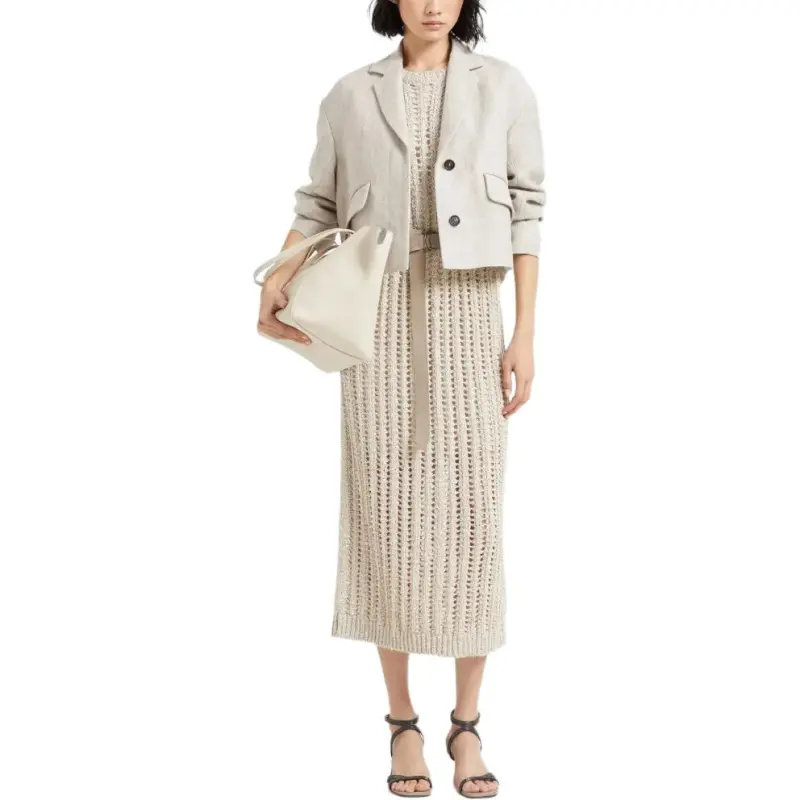 Brunello Cucinelli Knitted Midi Dress-3