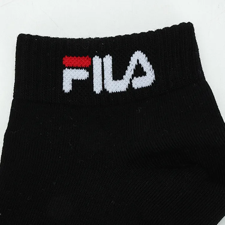 FILA FUSION Ankle Socks Men's 1 Set Of 3 Pairs Dark Black/Light Floral Grey/Standard White-5