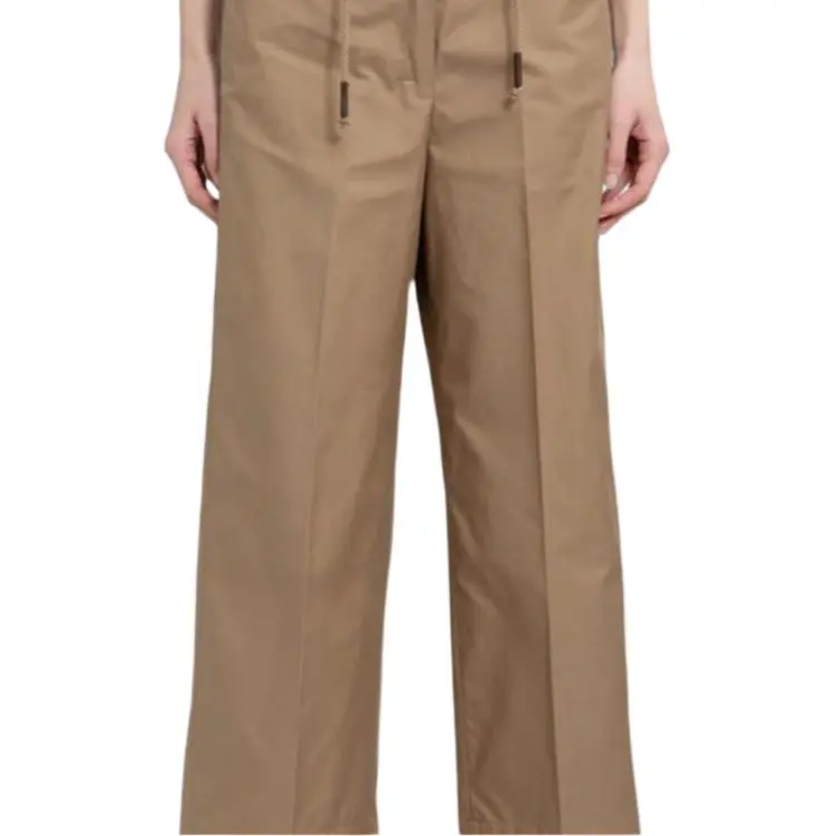 'S MAX MARA Drawstring Wide Leg Pants-4