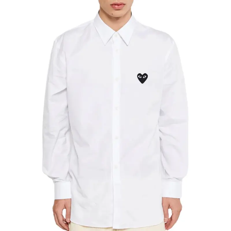 CDG Play SS24 Shirt Unisex White-2