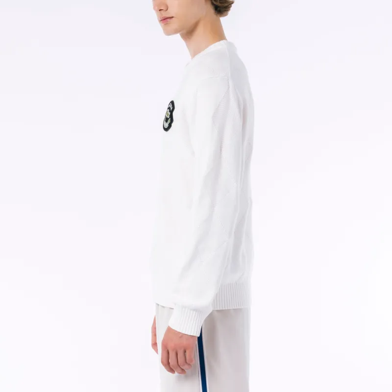 LACOSTE Knitwear Men White-3