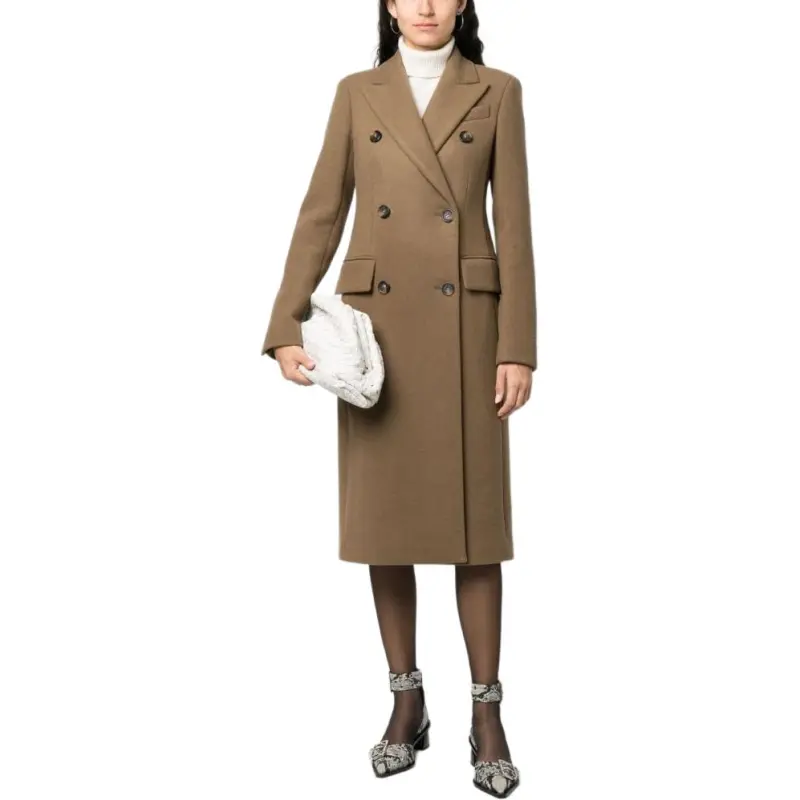 SportMax Double Breasted Long Sleeved Coat-2