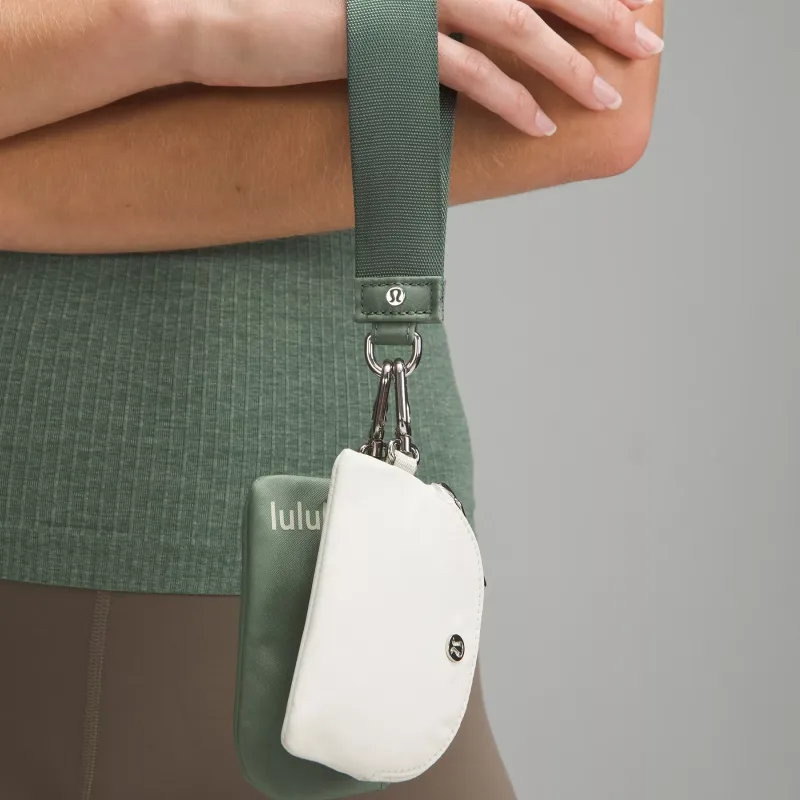 Lululemon Recycled Material Nylon Clutch Regular Women's Gray Eucalyptus Tree With Bone-4