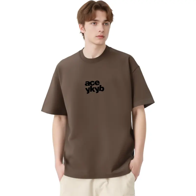 YK&YB T Shirts Unisex Brown-1