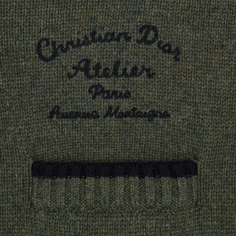 DIOR SS23 Sweater Men's Olive Green-6