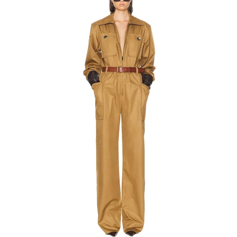 SAINT LAURENT Jumpsuit 'Camel'-2