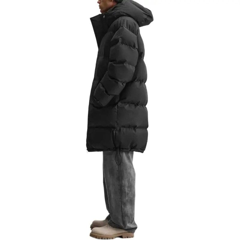 ZARA Puffer Jackets Men Black-2