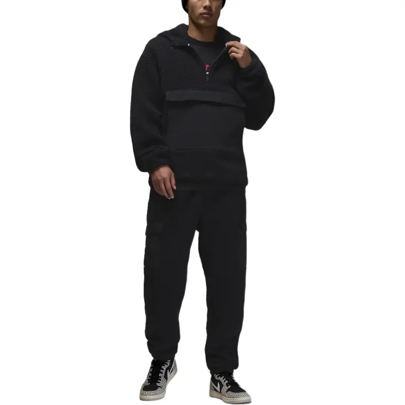 JORDAN Flight Men's High Pile Fleece Pullover Hoodie-1