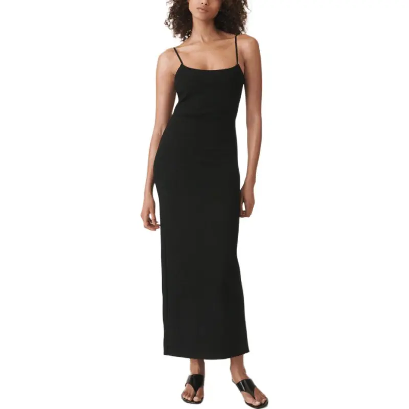 ZARA Slip Dresses Women's Black-2