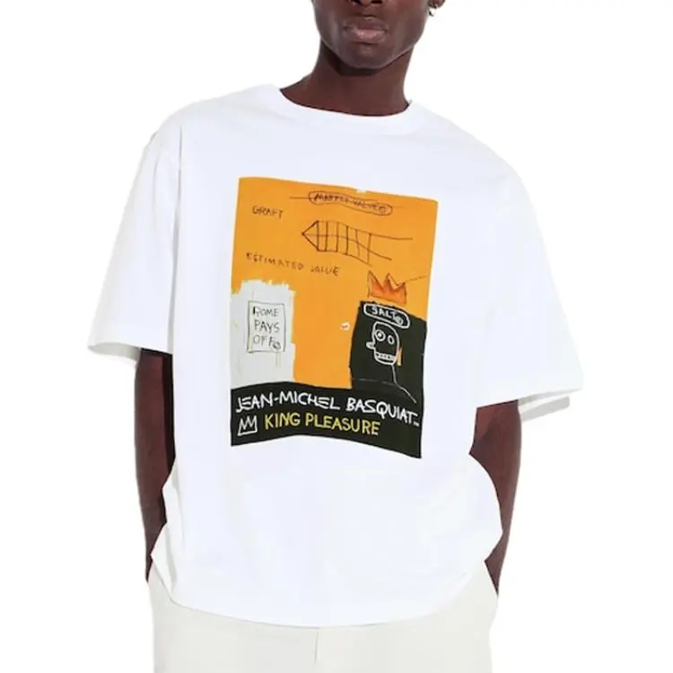 Jean michel Basquiat X UNIQLO Basquiat Collaboration T Shirts Unisex White-3