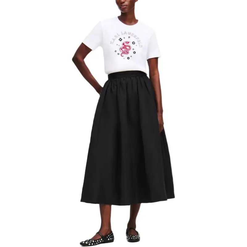 KARL LAGERFELD / Karl Lagerfeld Jeans Pleated Midi Skirt-2