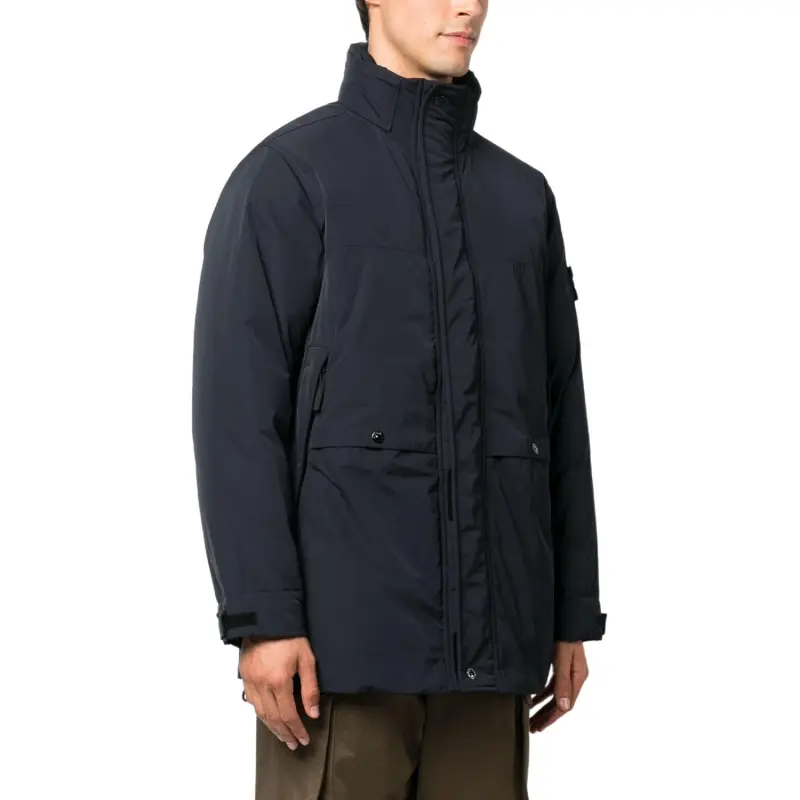 STONE ISLAND Logo patch Padded Down Parka-3