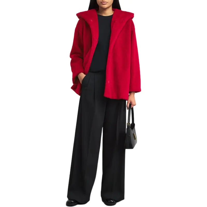 MaxMara Belted Hooded Coat-2