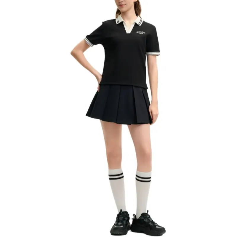 FILA TENNIS Casual Short Skirts Women's Jet Black BK-3
