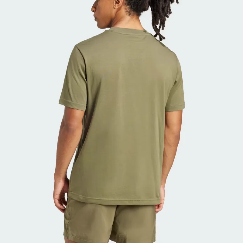 Adidas ESSENTIALS T-Shirt Men's Olive Layer-2