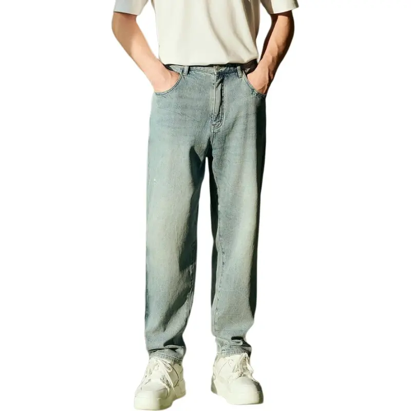 PEACEBIRD MEN Jeans Men Denim Light Blue 1-6