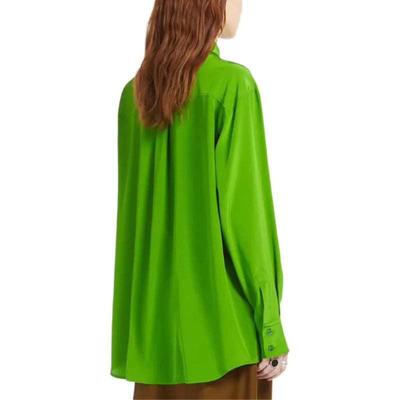 SportMax Tonale Curved Hem Button Up Shirt-3
